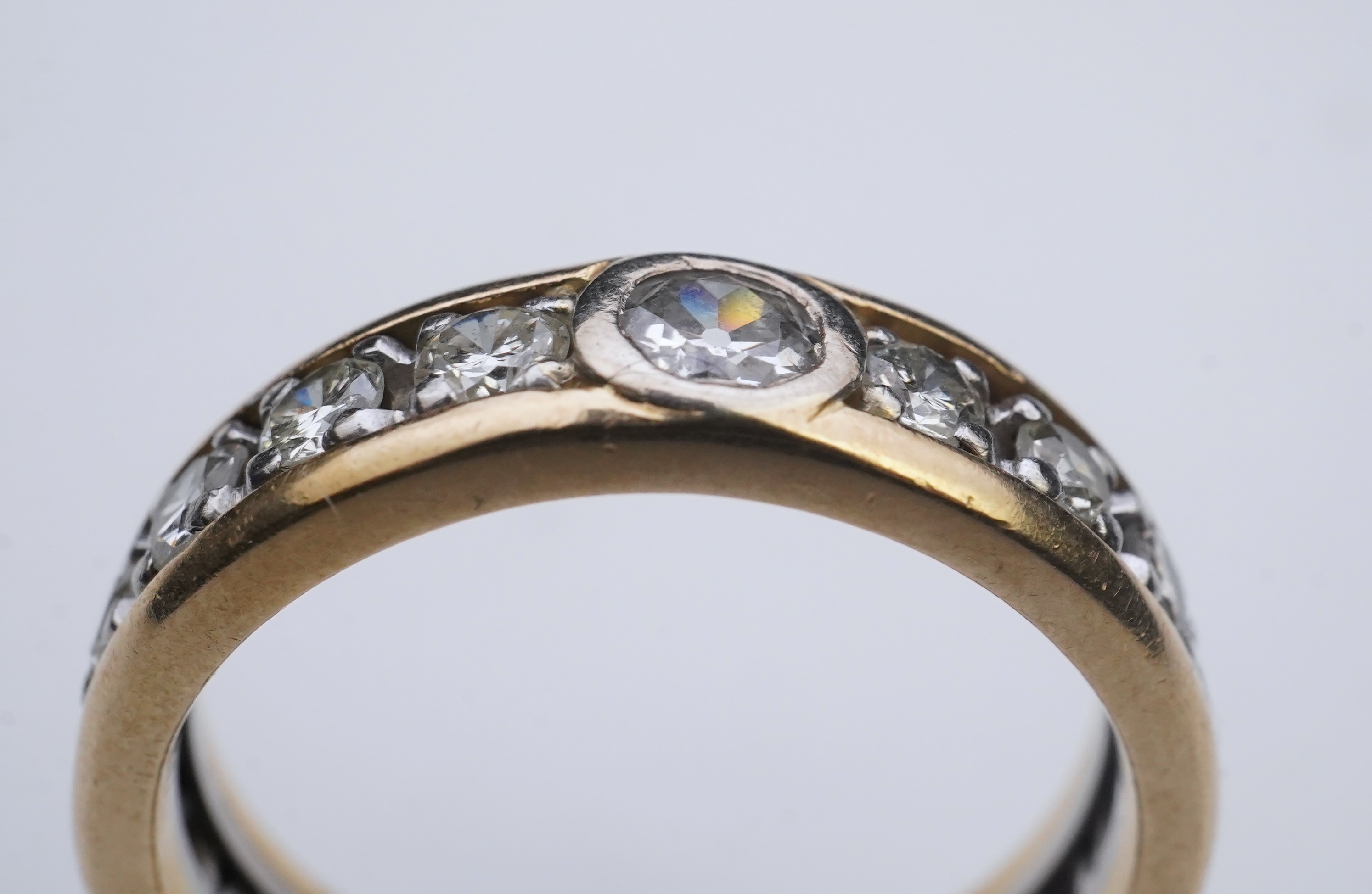 A diamond eternity ring